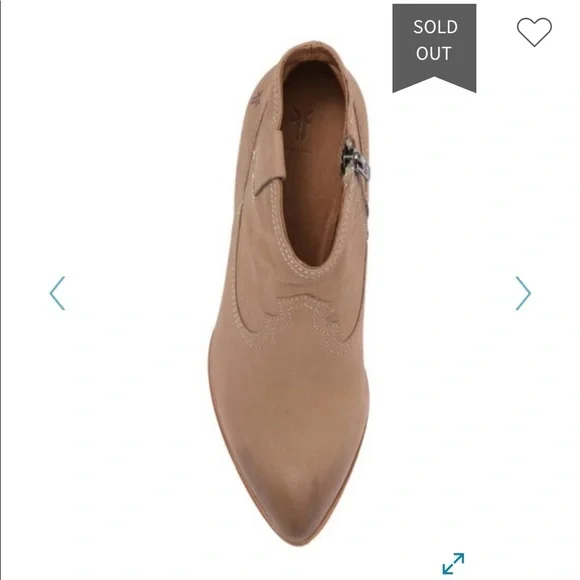 NWT Frye Reina Bootie In Ash Size 9 - Picture 9 of 12